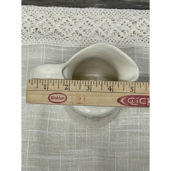 Vtg Homer Laughlin China Creamer Ivory Off-White Lead Free USA Restaurant Ware - Picture 9 of 9